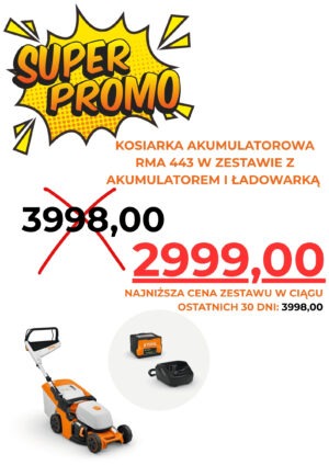 KOSIARKA AKUMULATOROWA RMA 443 z AK 30 S i AL 101