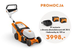 KOSIARKA AKUMULATOROWA RMA 443 z 2x AK 30 S i ładowarką