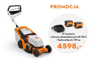 KOSIARKA AKUMULATOROWA RMA 448 V z 2x AK 30 S i ładowarką