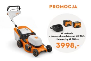 KOSIARKA AKUMULATOROWA RMA 253.3 T Z 2x AK 30 S i ładowarką