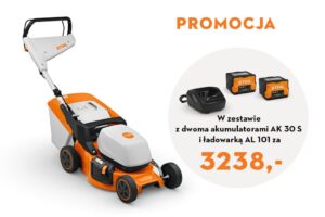 KOSIARKA AKUMULATOROWA RMA 248 z 2x AK 30 S i ŁADOWARKĄ